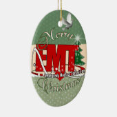 EMT Notmedizinisches Techniker WEIHNACHTEN Keramik Ornament (Rechts)