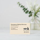 EMT Notmedizinisches Thema Visitenkarte (Stehend Vorderseite)