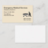 EMT Notmedizinisches Thema Visitenkarte (Vorne/Hinten)
