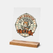 EMT-Notruf 911 Operator Katze EMT-Notruf 911 Ope Acrylschild (Winkel)
