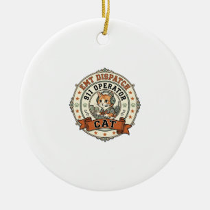EMT-Notruf 911 Operator Katze EMT-Notruf 911 Ope Keramik Ornament
