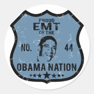 EMT Obama Nation Runder Aufkleber
