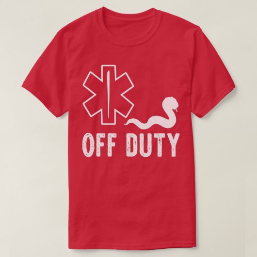 EMT Off Duty Funny Doctor Geschenk T-Shirt (Design vorne)