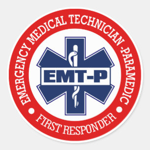 EMT-P (Notmedizinische Technologie - Sanitäter) Runder Aufkleber