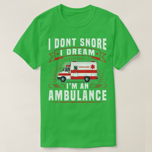EMT Paramedic Ambulance Driver T-Shirt (Design vorne)