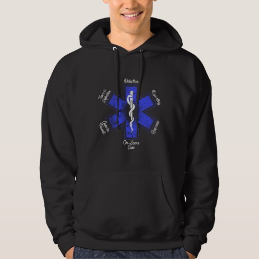 EMT Paramedic EMS Emergency Hoodie (Vorderseite)