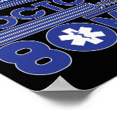 EMT paramedic EMS Emergency like Doctors 20 km/h Poster (Ecke)