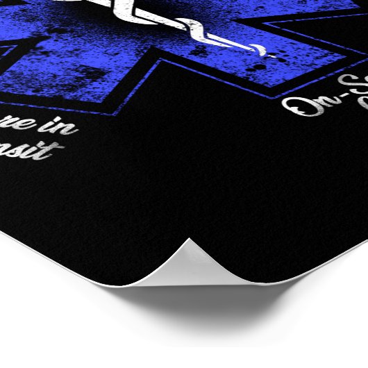 EMT Paramedic EMS Emergency Poster (Ecke)