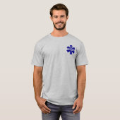 EMT Paramedic Star of Life Individuelle Name T-Shirt (Vorne ganz)