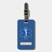 EMT Paramedium Symbol Custom Gepäckanhänger (Vorderseite vertikal)