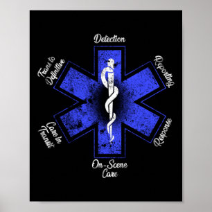 EMT paramedizinischer EMS-Notfall Poster