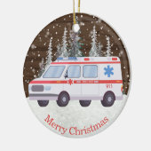 EMT Parmedic Ambulance Weihnachts-Keramik Ornament (Links)