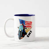 EMT Radfahrer Zweifarbige Tasse (Links)