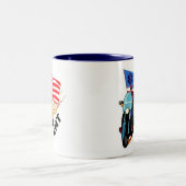 EMT Radfahrer Zweifarbige Tasse (Mittel)