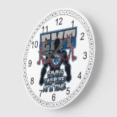 EMT Rette eins zur gleichen Zeit Große Wanduhr (Winkel)