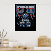 EMT Rette eins zur gleichen Zeit Poster (Küche)
