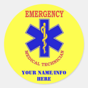 EMT RUNDER AUFKLEBER