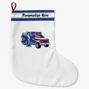EMT Sanitäter EMS-Krankenwagen Großer Weihnachtsstrumpf
