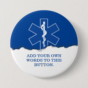 EMT Sanitäter-Symbol-Gewohnheit Button