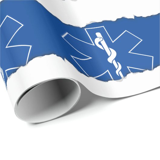 EMT Sanitäter-Symbol-Gewohnheit Geschenkpapier (Rolleneckpunkt)