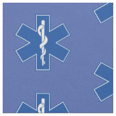 EMT Sanitäter-Symbol-Gewohnheit Stoff (Nahaufnahme)