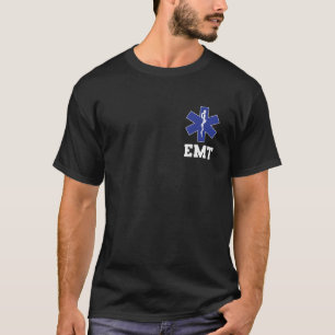 EMT Shirt EMS paramedic dünne weiße Linie zwei Sei