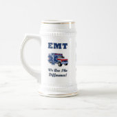 EMT sind wir der Unterschied Bierglas (Links)