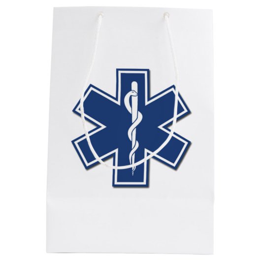 EMT-Star des Lebens Mittlere Geschenktüte (Rückseite)