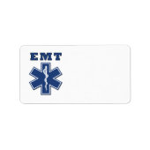 EMT Star of Life Adressaufkleber (Vorne)