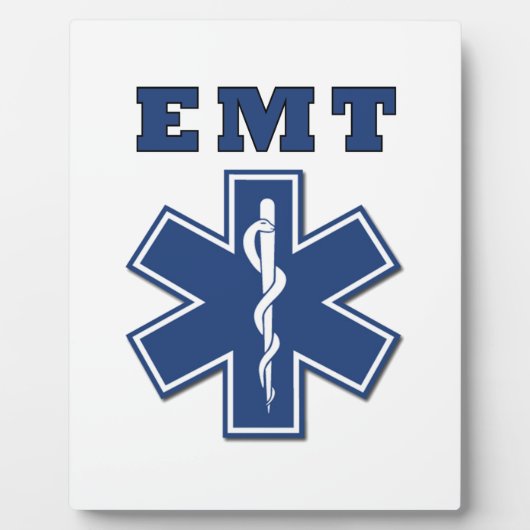 EMT Star of Life Fotoplatte (Vorderseite)