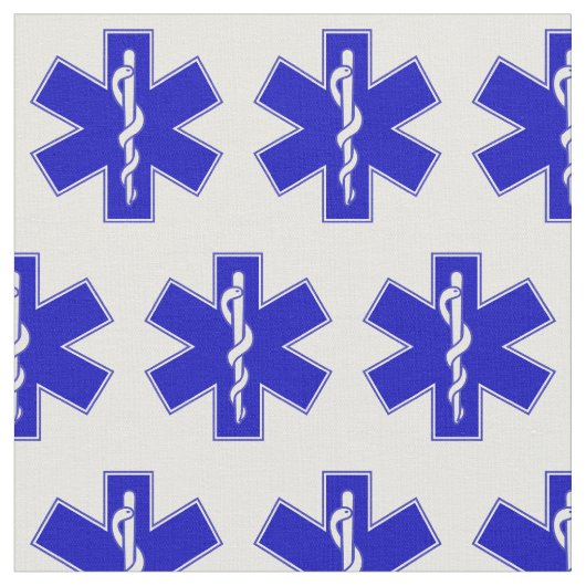 EMT Star of Life Kleiner Stoff (Nahaufnahme)