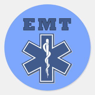 EMT Star of Life Runder Aufkleber