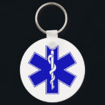EMT Star of Life Schlüsselanhänger<br><div class="desc">EMT Star of Life auf diesen Shirts,  Tasse,  Geschenke und mehr!</div>