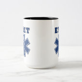 EMT Star of Life Zweifarbige Tasse (Mittel)