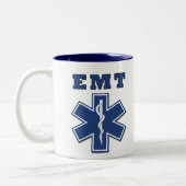 EMT Star of Life Zweifarbige Tasse (Links)
