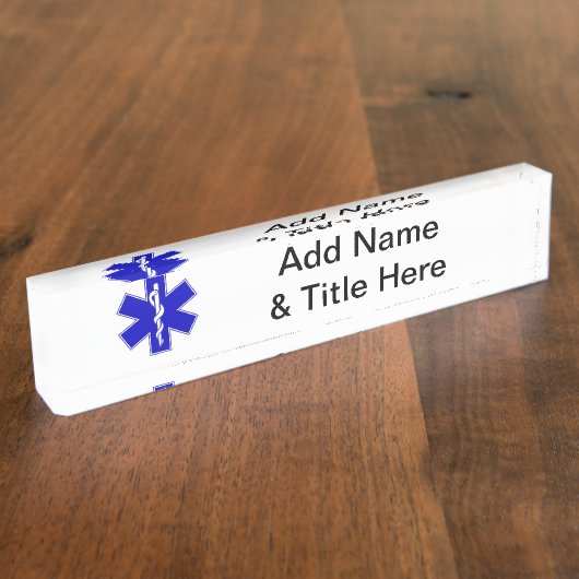 EMT Stern des Lebens Namensplakette (Seite)