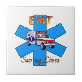 EMT, welches die Leben rettet Fliese (Vorderseite)