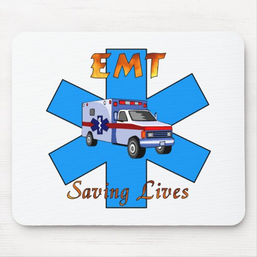 EMT, welches die Leben rettet Mousepad (Vorne)