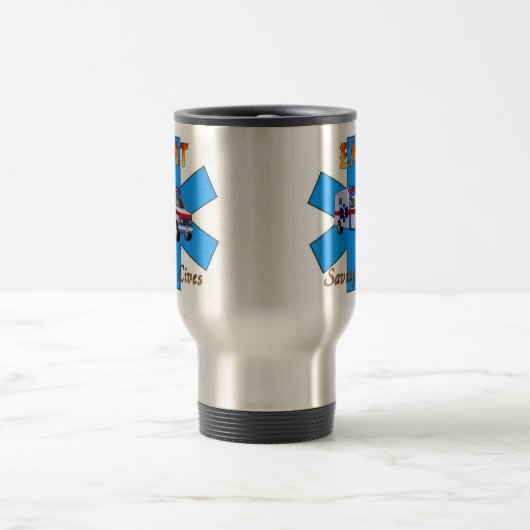 EMT, welches die Leben rettet Reisebecher (Mittel)