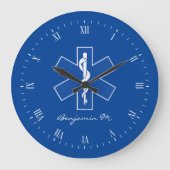 EMT Worker Personal Große Wanduhr (Vorderseite)