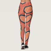 Emu - Aborigine-Inspirierte Kunstmalerei Leggings (Rückseite)