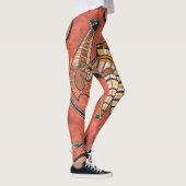 Emu - Aborigine-Inspirierte Kunstmalerei Leggings (Rechts)