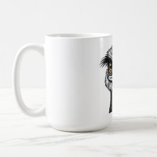 Emu bird head kaffeetasse (Links)