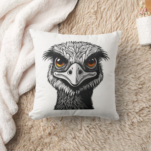 Emu bird head kissen (Decke)