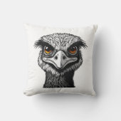 Emu bird head kissen (Vorderseite)