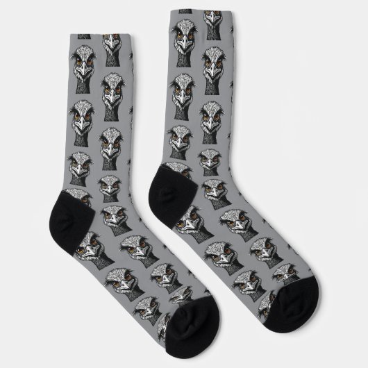 Emu bird head socken (Rechts)