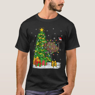 Emu Bird Lover Familie Matching Santa Emu Weihnach T-Shirt