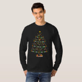 Emu Bird Xmas Lights Emu Christmas Tree T-Shirt (Vorne ganz)