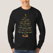 Emu Bird Xmas Lights Emu Christmas Tree T-Shirt (Vorderseite)