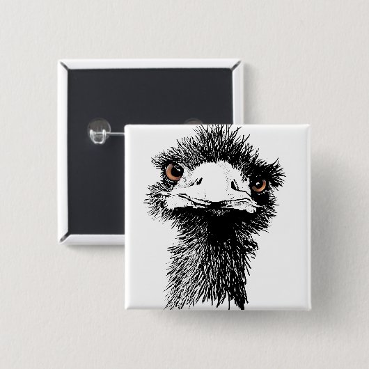 Emu Button (Vorne & Hinten)